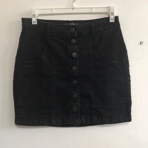 Brandy Melville Black Denim Mini